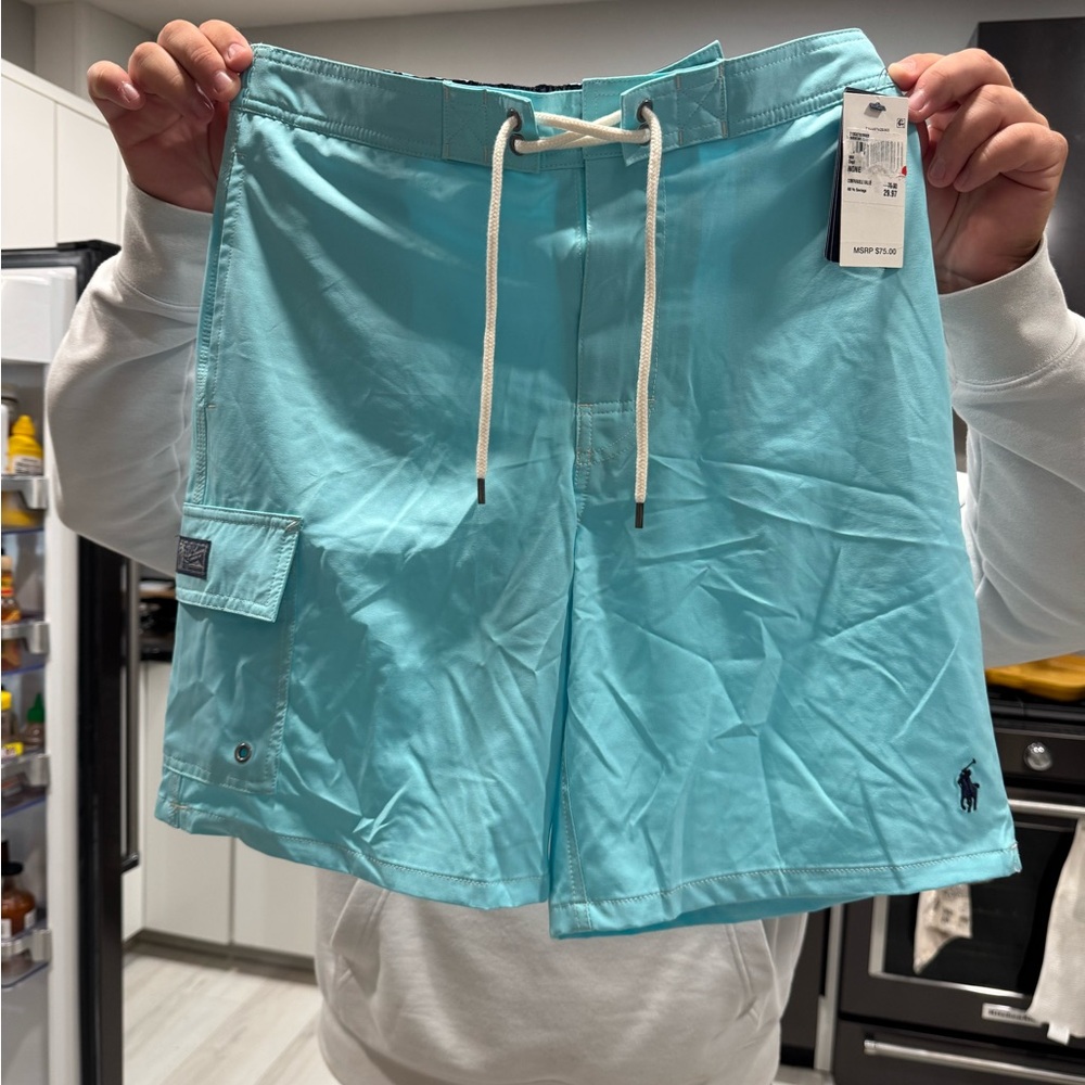 Polo by Ralph Lauren Light Blue Swim Trunks